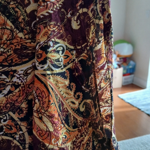 J Jill Paisley Tunic Blouse Top Lightweight Long Sleeve Travel Office - Picture 13 of 14